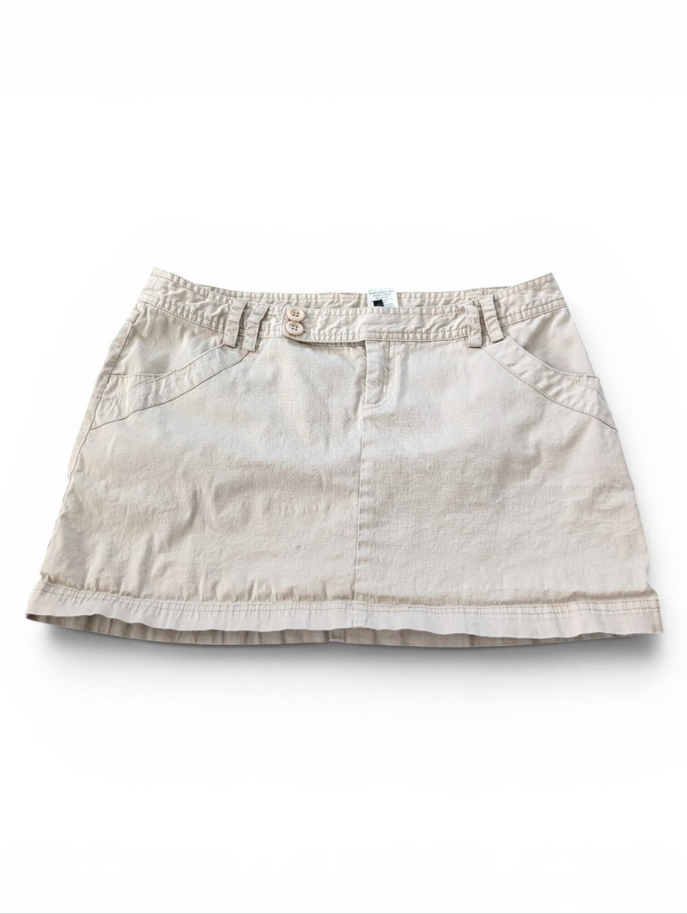 Buffalo David Bitton Khaki Mini Skirt Women's Size 30‎